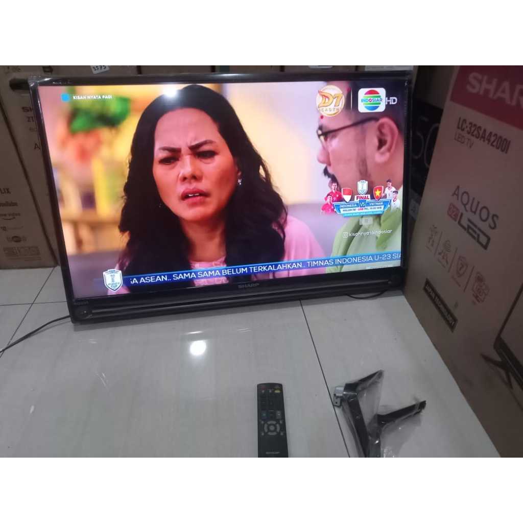 TV LED Sharp 32 Inch HD Digital TV HDMI USB Kondisi bekas masih segel 5001F