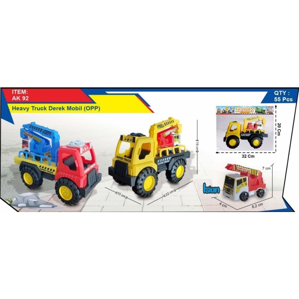 TRUCK DEREK MOBIL MAINAN ANAK TRUCK DEREK