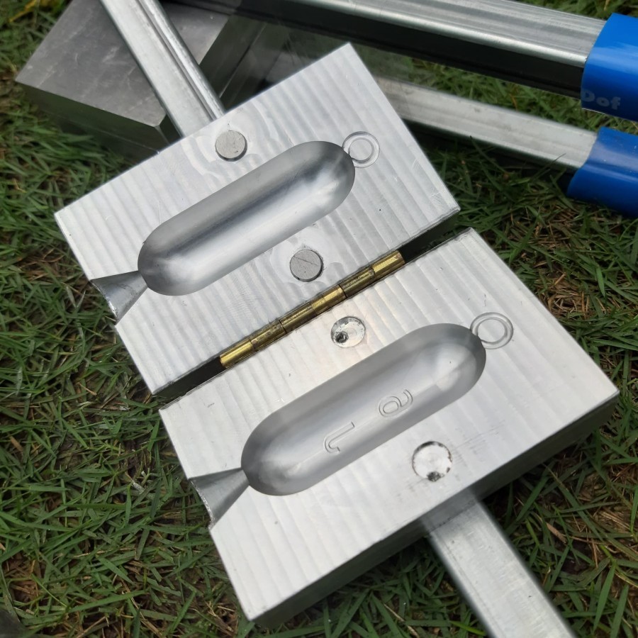 Cetakan timah Jantung pancing| matras bandul terbuat Aluminium