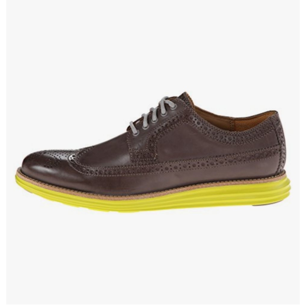 Sepatu Pria Cole Haan Lunargrand Long Wing Oxford Ukuran 41 / 26 cm - kondisi terawat