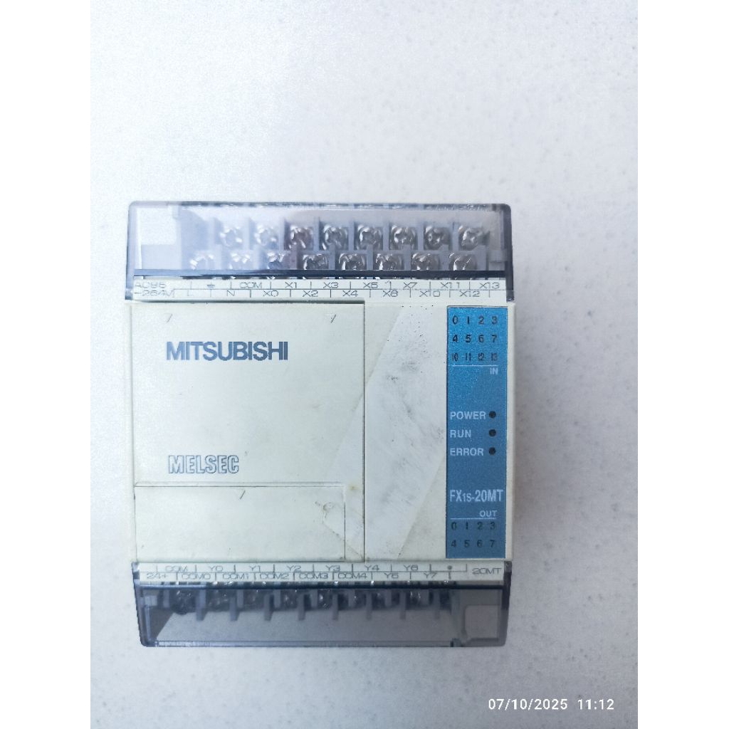 NEW PLC Mitsubishi melsec model FX1s-20MT ac85 -264v 20w max di foto hanya contoh