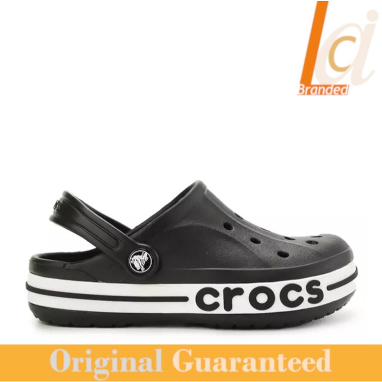 Sandal Clog Anak Perempuan Original Crocs Bayaband Clog - Black