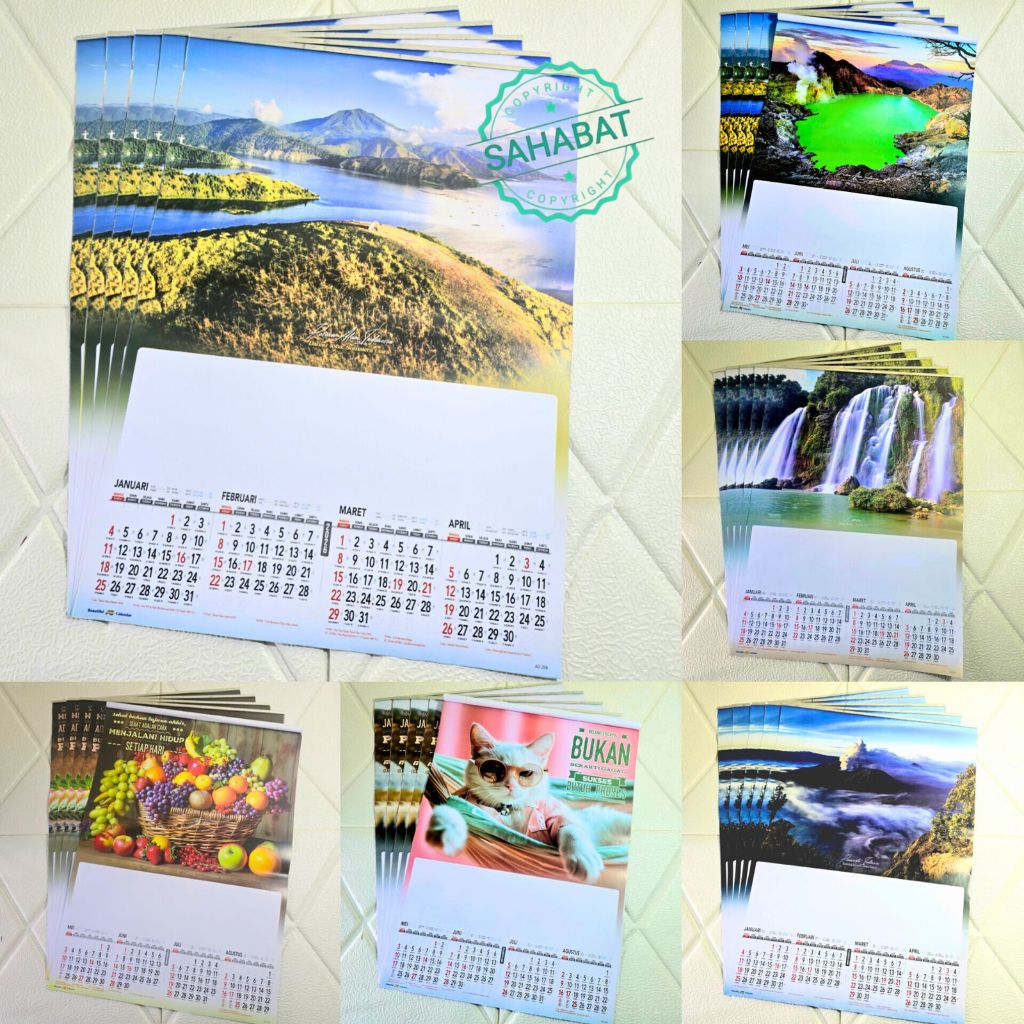 KALENDER DINDING CATUR WULAN ATAU 3 LEMBAR  AO TAHUN 2026 KALENDER TERBARU