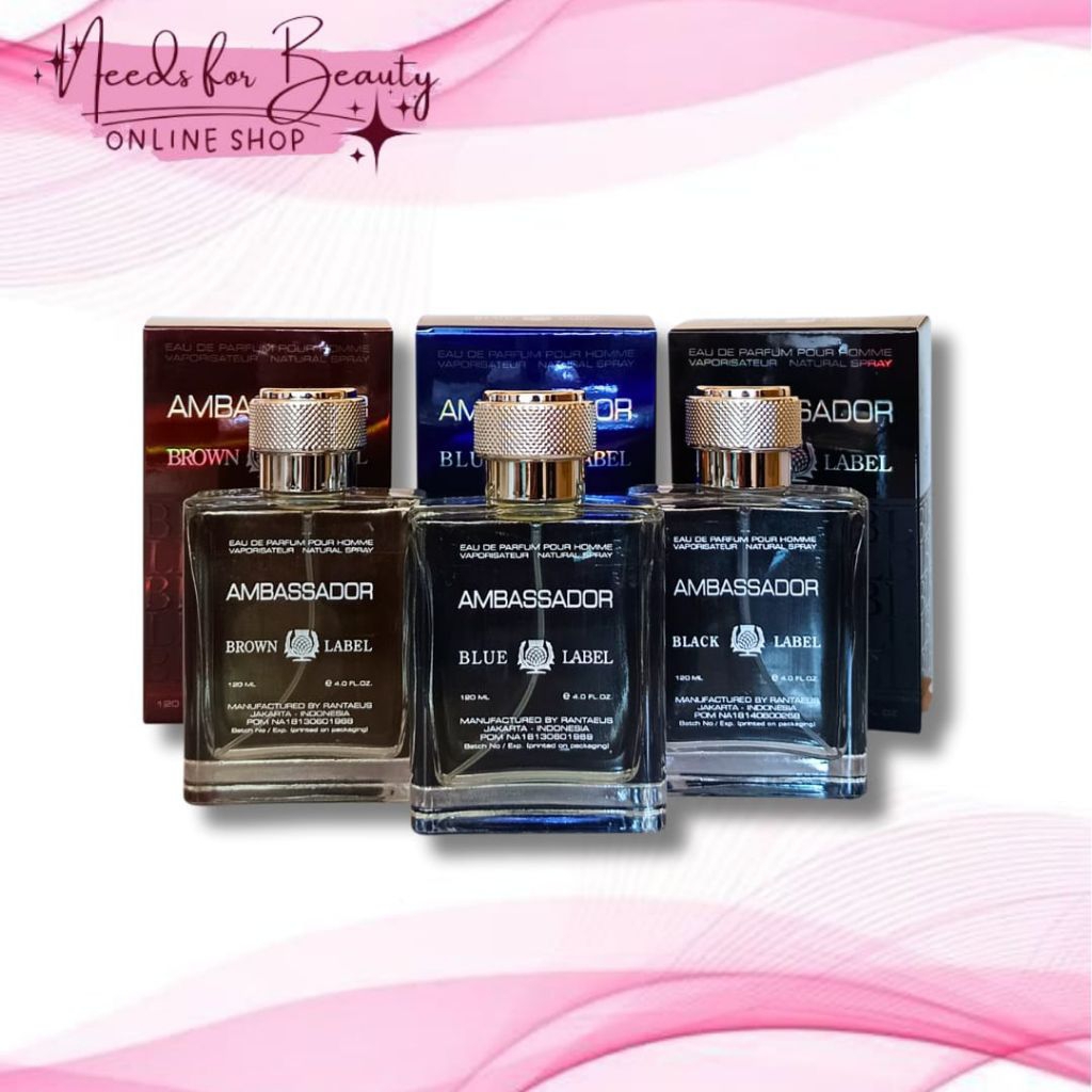 AMBASSADOR PARFUM EDP BLACK / BLUE / BROWN LABEL 120ml