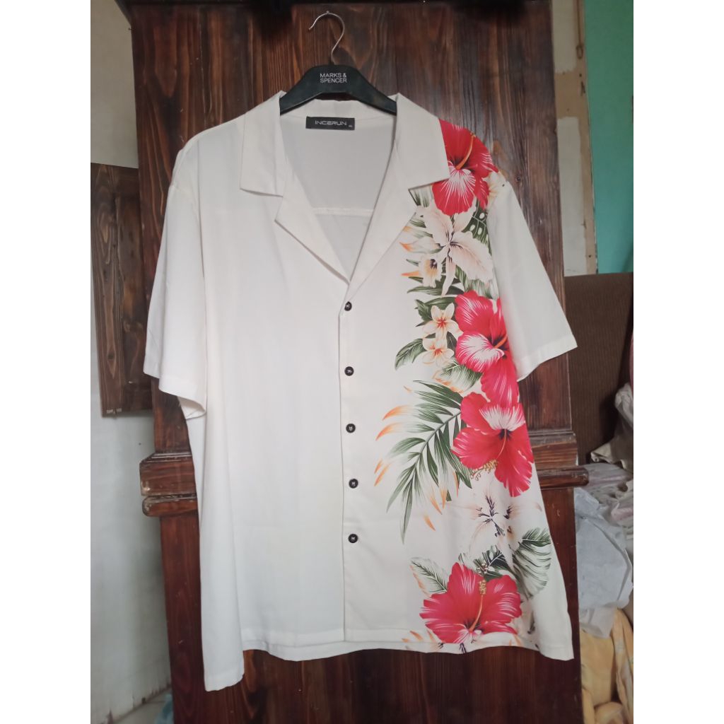 Kemeja Pria Open Collar Incerun Gratis ongkir