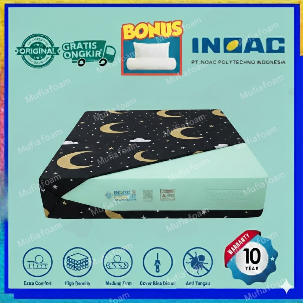 PROMO‼️Kasur Busa INOAC ASLI Anti Kempes Bonus BANTAL&GULING GARANSI 10 THN