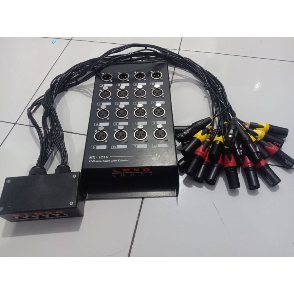 CONVERTER LAN TO XLR || KONVERTER ( KONEKTOR ) CAT SNAKE BOX 12 INPUT 4 OUTPUT BALANCE