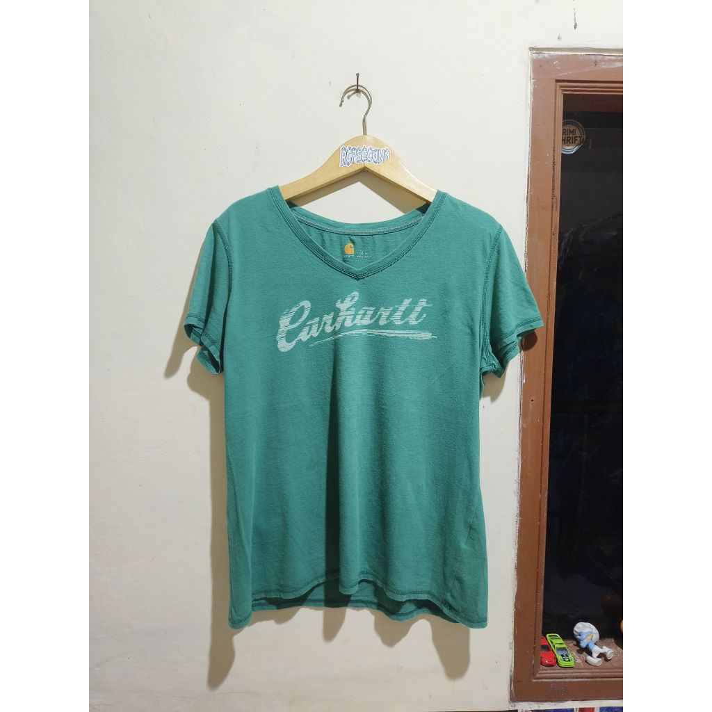 Vneck Carhartt salur hijau