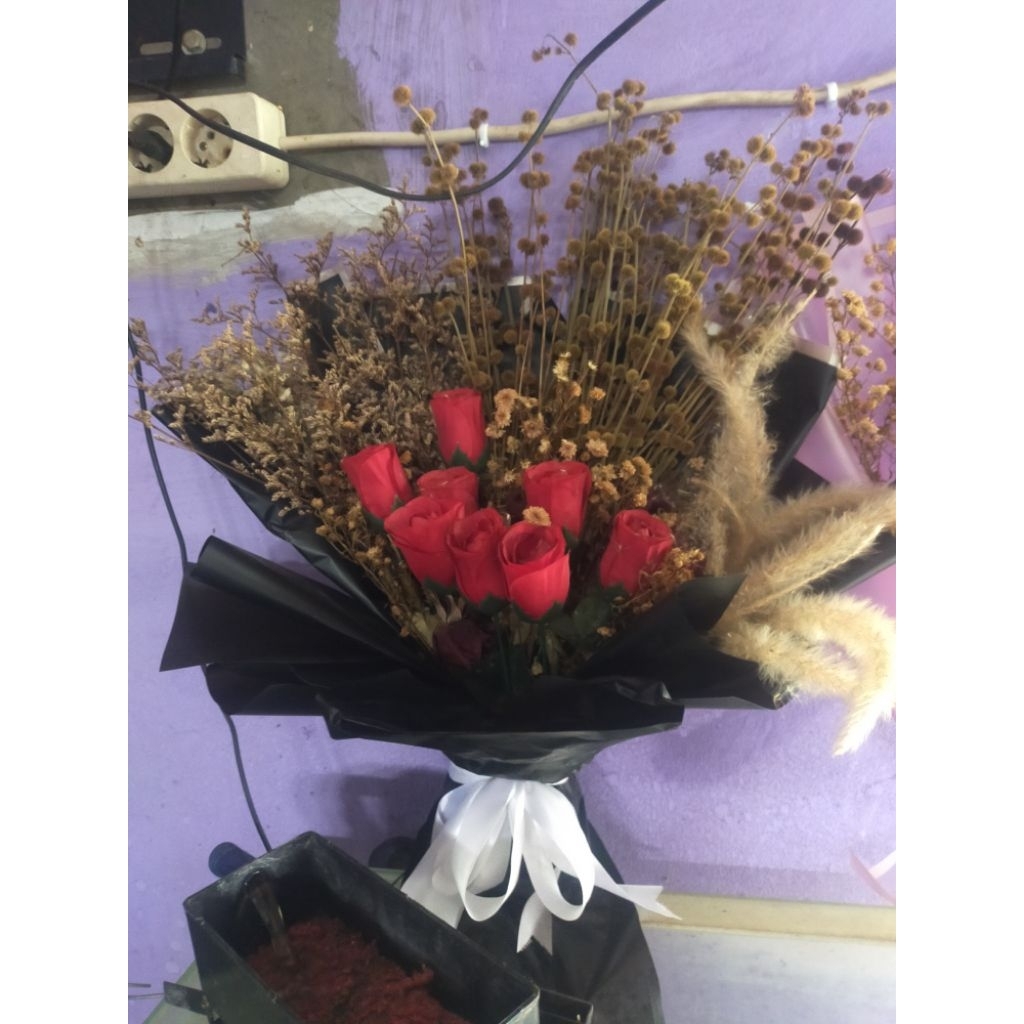 bucket bunga  second