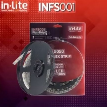 InLite LED Strip IP20 5050 12v 5m Kuning | InLite INFS001 LED Strip