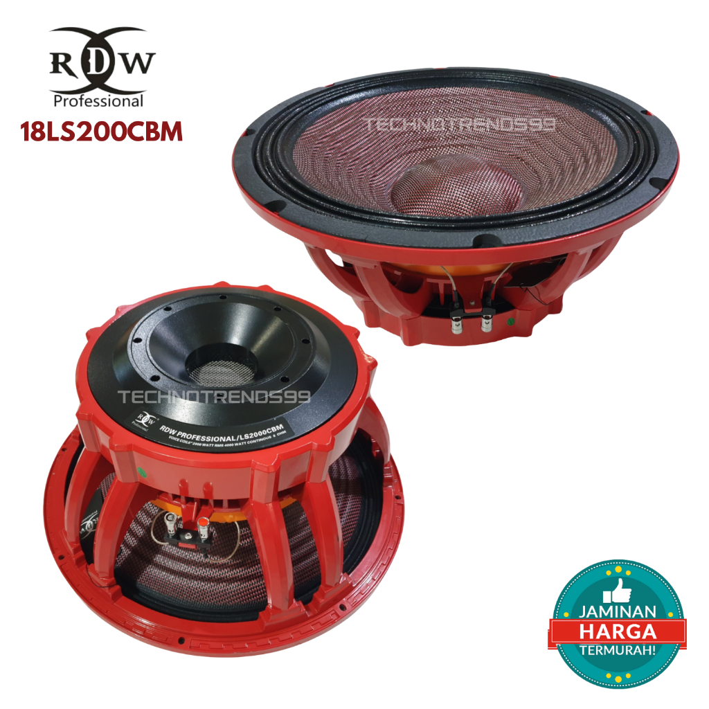Speaker Component RDW 18LS2000 CBM / Komponen RDW 18LS2000 CARBON