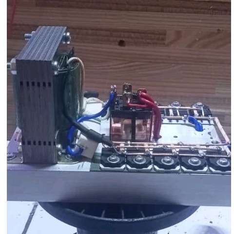 inverter 12transistor std anti air trafo 5ampere murni