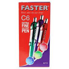 Faster C6 Pulpen 0.7mm BOLPOINT C6 FASTER 1 PACK
