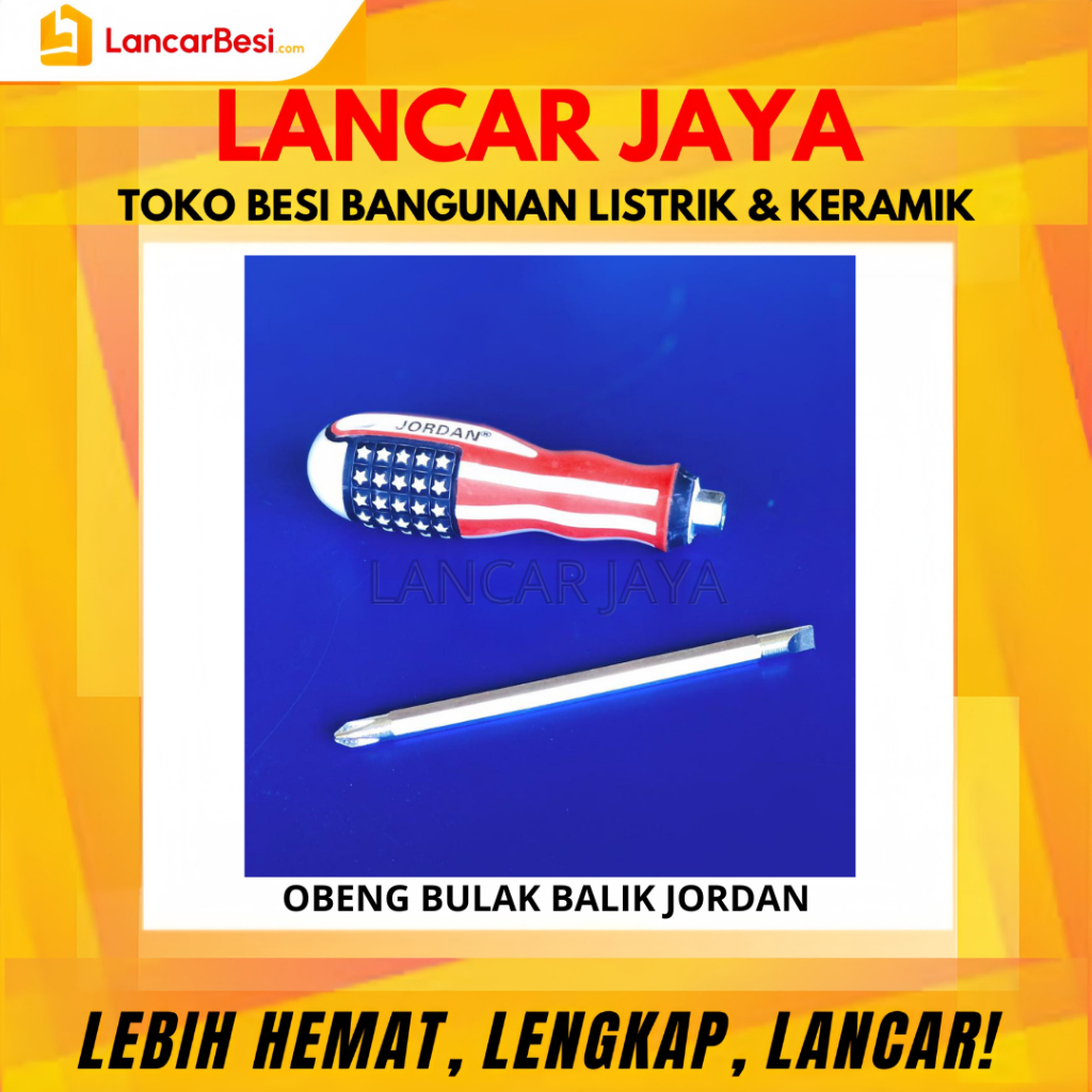 Obeng Bulak Balik Jordan | Obeng Plat | Obeng Bunga