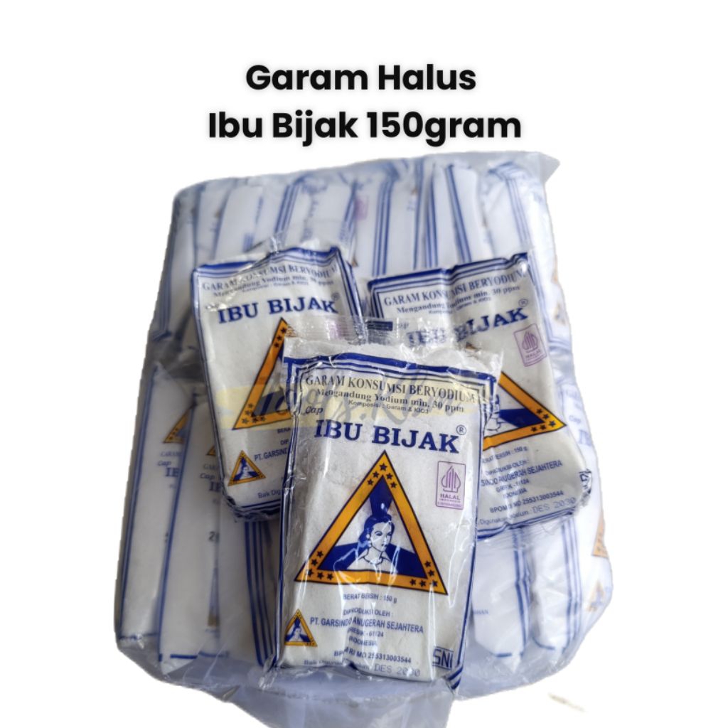 GARAM IBU BIJAK 150GRAM /GARAM HALUS IBU BIJAK/GARAM DAPUR 150GR