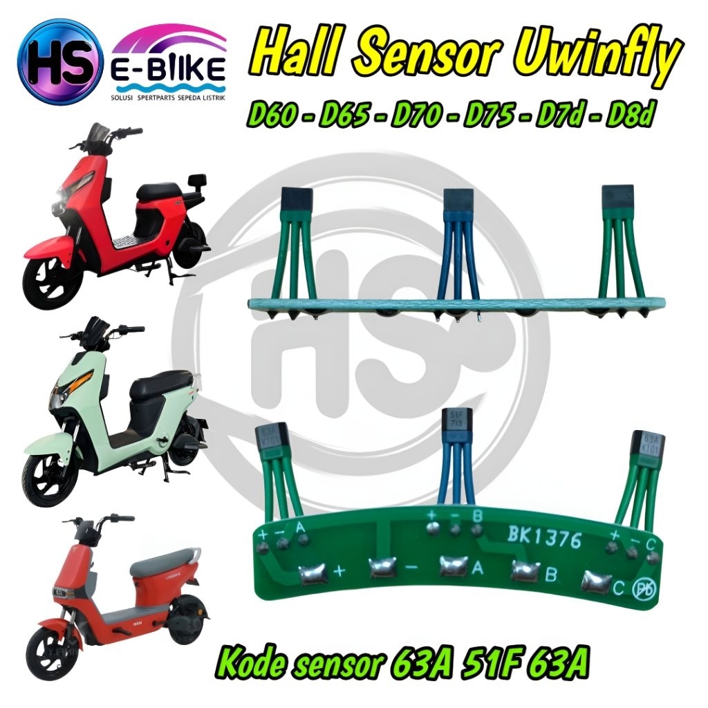 Hall Sensor Sepeda Listrik Uwinfly D60/D70/D65/D75 /D7d/D8d