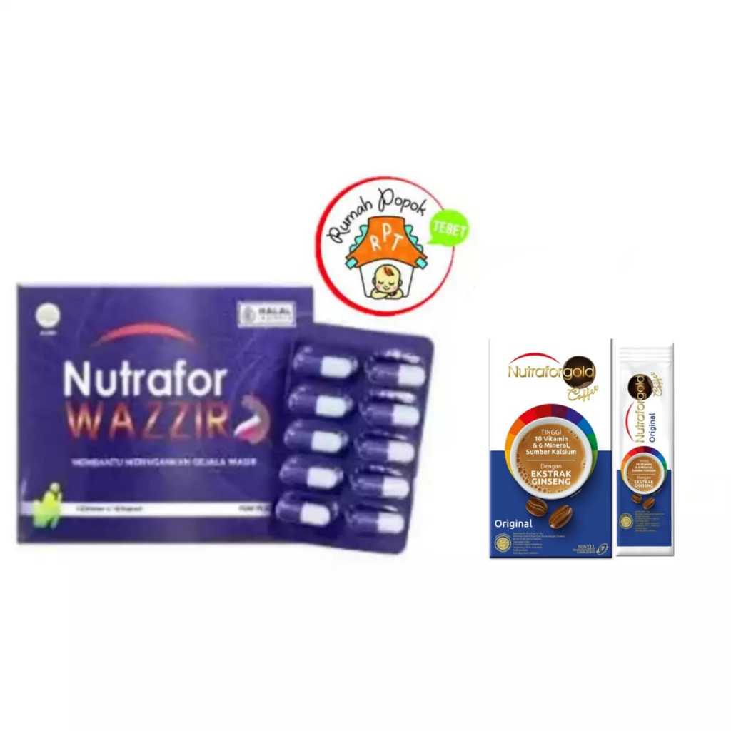 Nutrafor WAZZIR Wasir Kemasan 40 KAPSUL Obat Wasir Herbal jendolan kempes