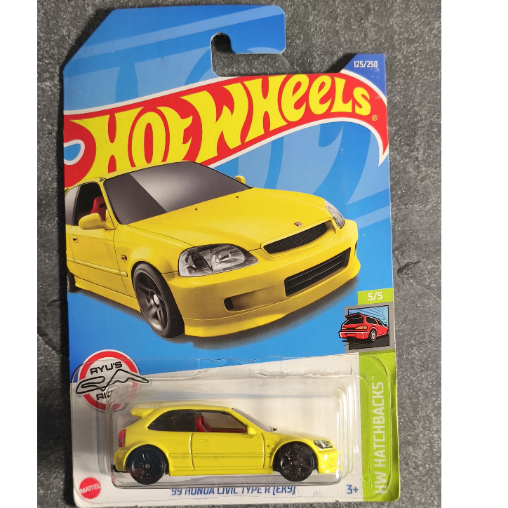Hot Wheels Honda Civic Ek 9 Kuning