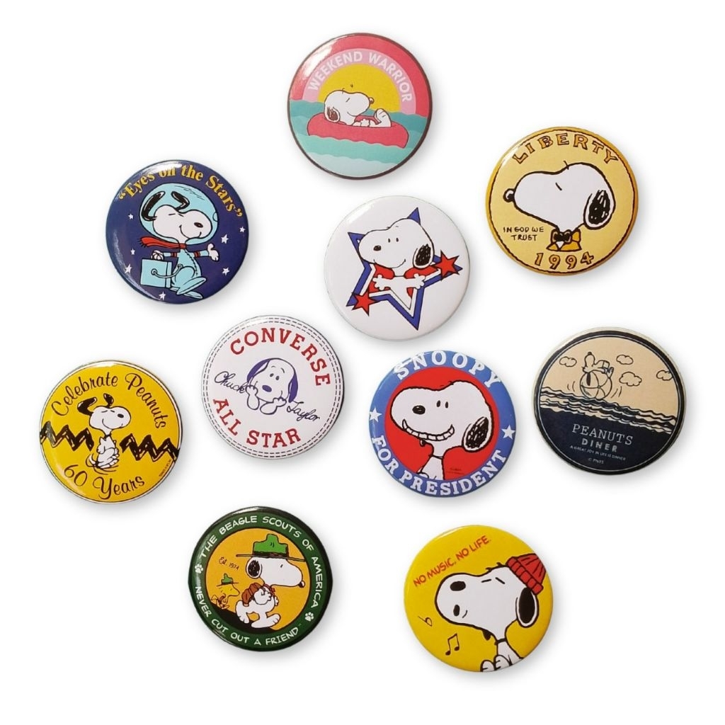 Pin Button Snoopy Peanuts Imut | Pin Snoopy Cute Aesthetic | Pin Badge Snoopy Lucu | Pin Button Kara