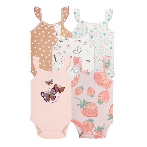 Jumper Pendek Bayi Newborn 5 in 1 / Set Jumpsuit Bayi Baru Lahir / Baju Bayi Laki Laki Perempuan