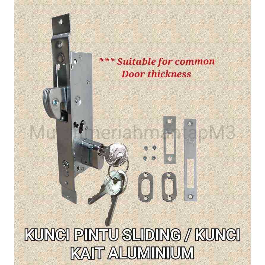 KUNCI PINTU SLIDING ALUMINIUM / KUNCI KAIT / BODY KUNCI SLIDING GESER / BODY
