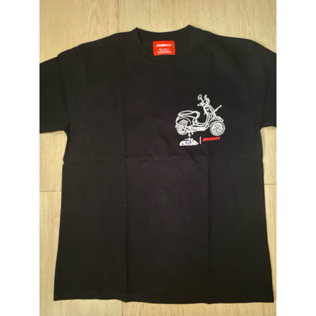 KAOS TSHIRT SHOOFITY VESPA SEAN WOTHERSPOON BLACK SIZE M