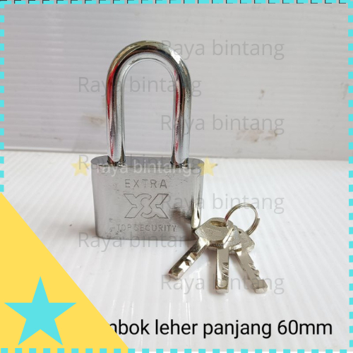 Terlaris GEMBOK LEHER PANJANG besar UKURAN 60 MM YSK gembok pagar kuat