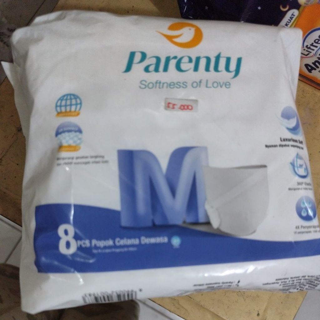 habisin stok popok dewasa celana parenty M 8 exp 2027
