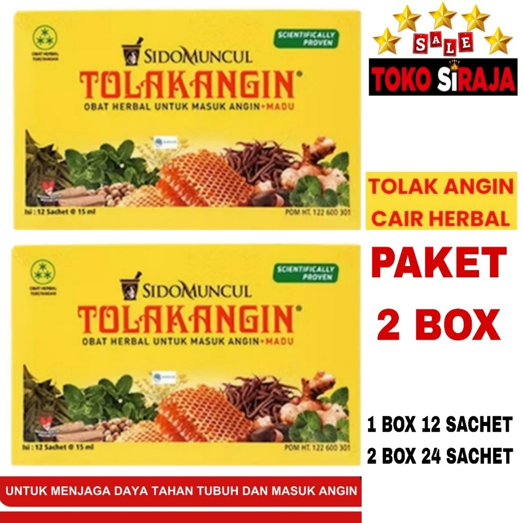 PAKET TOLAK ANGIN DEWASA 2 BOX ISI 24 SACHET / 2 BOX TOLAK ANGIN CAIR PAKET HEMAT