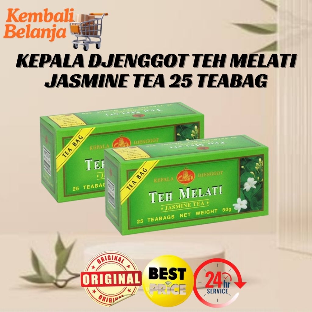 Kepala Djenggot Teh Melati Tea 25 Tea Bag 50 Gram/Teh Kepala Jenggot Jasmine Tea/ Teh Jenggot/ Teh M