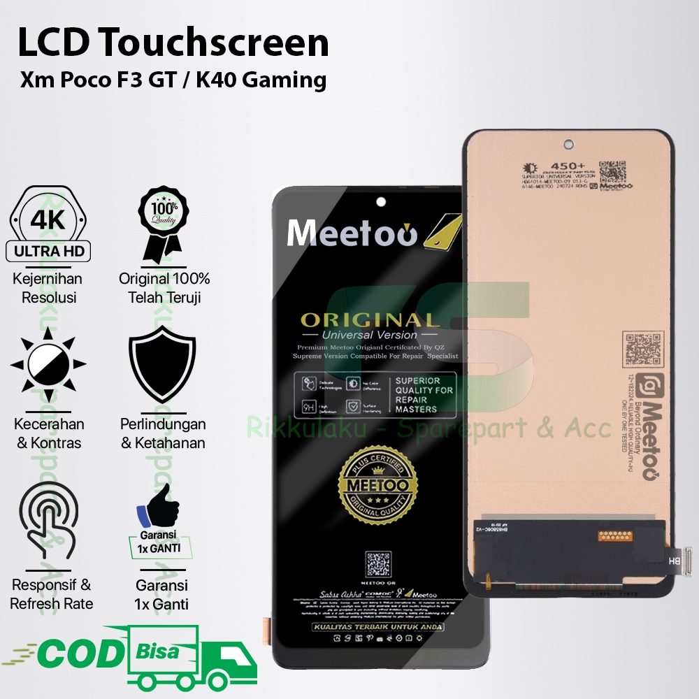 LCD Touchscreen Poco F3 / Poco F4 (5G) / Redmi K40 / K40 Pro Original 100% Fullset