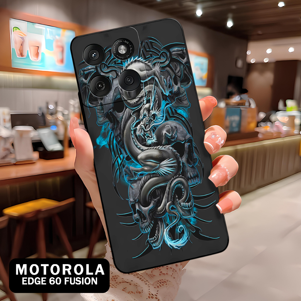 ( BT 26 ) Softcase Silikon hp Motorola Edge 60 Fusion l full karet lentur Untuk  Camera l Silicone l