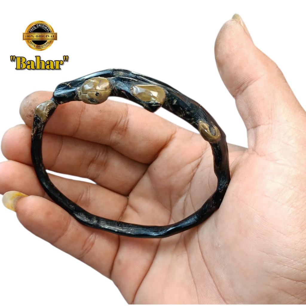 Gelang akar bahar hitam bonggol unik
