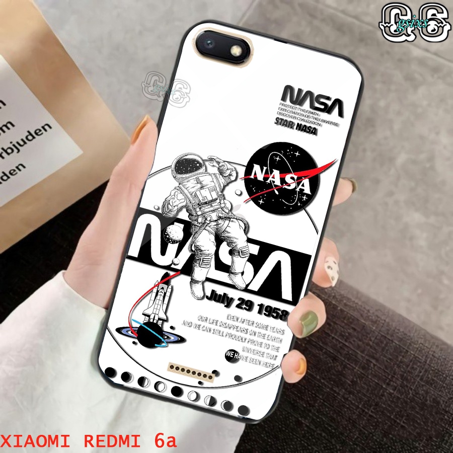 [gsixs_case]case xiaomi redmi 6A  - case Glossy-Pelindung )case(NASA)softcase hp-case hp-casing hp-s