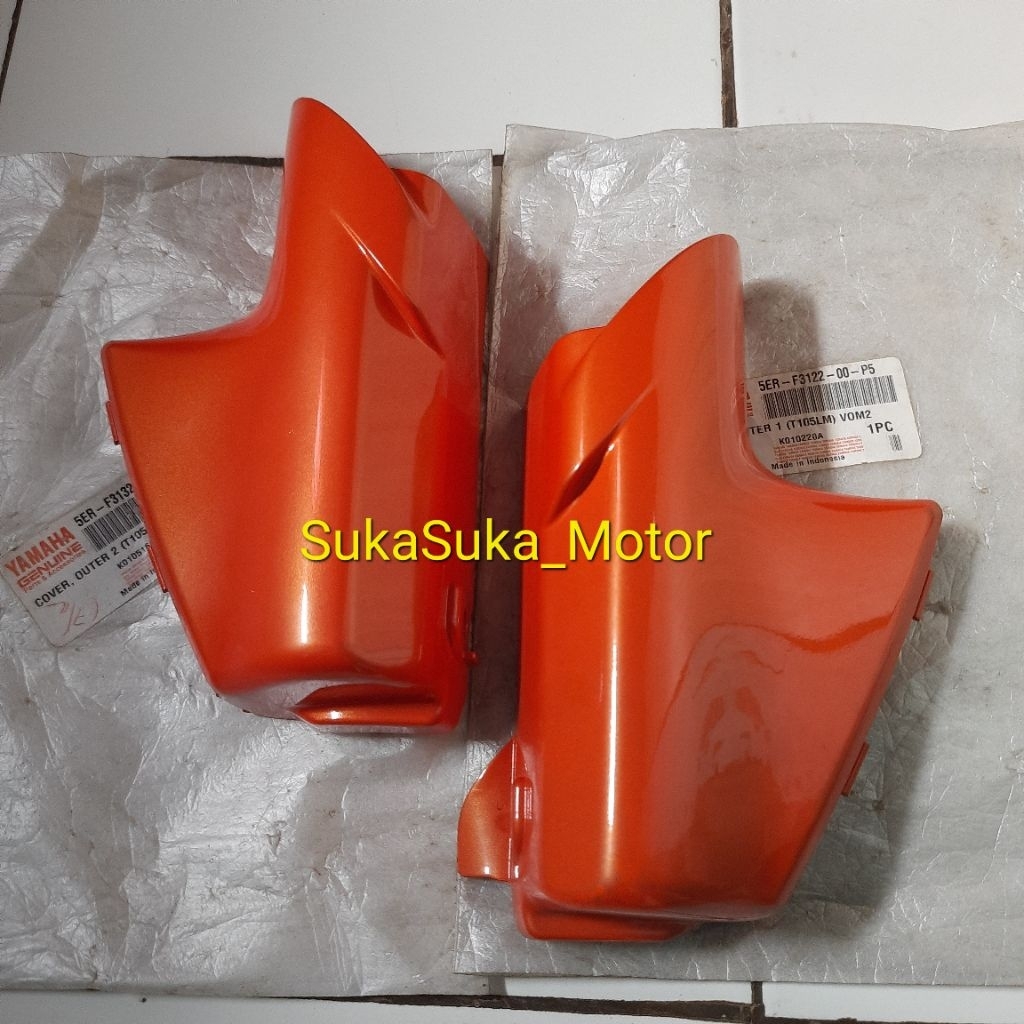 Cover Tutup Shock Spakbor Depan Jupiter lama T105 Oren Vom2 PNP F1zr Fizr Ygp NOS | 5ER-F3122-00-P5 