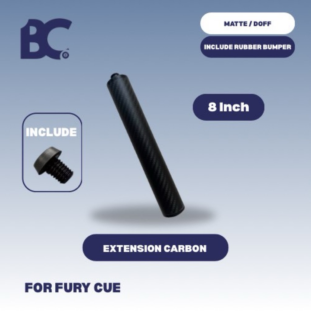 Extension Carbon For Fury Cue - Extension billiard - 8 Inch