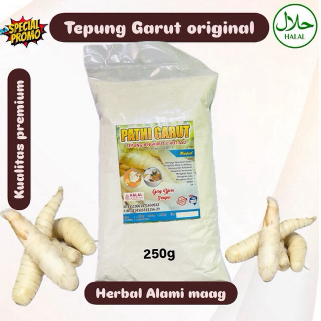 Tepung Garut Original Kualitas Premium 100% ASLI / Pati Garut / asam lambung / Tepung Garut