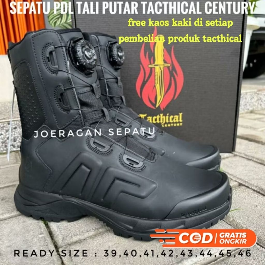 SEPATU PDL TNI POLRI TALI PUTAR TACTICAL CENTURY KULIT ASLI SEPATU PDL TACTICAL