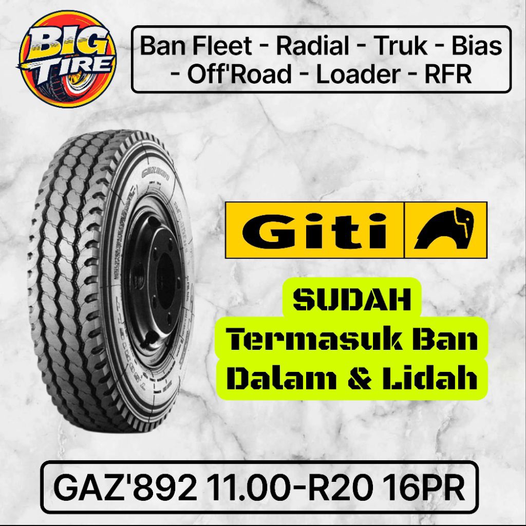 Ban Truk GITI GAZ'892 11.00-R20 16PR