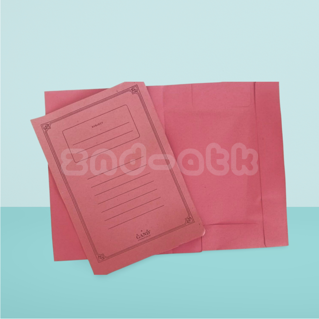 Map Kertas Folio / Stop Map Biasa Warna Merah