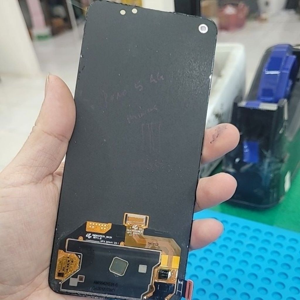 LCD original cabutan Oppo Reno 5 4G finger print second