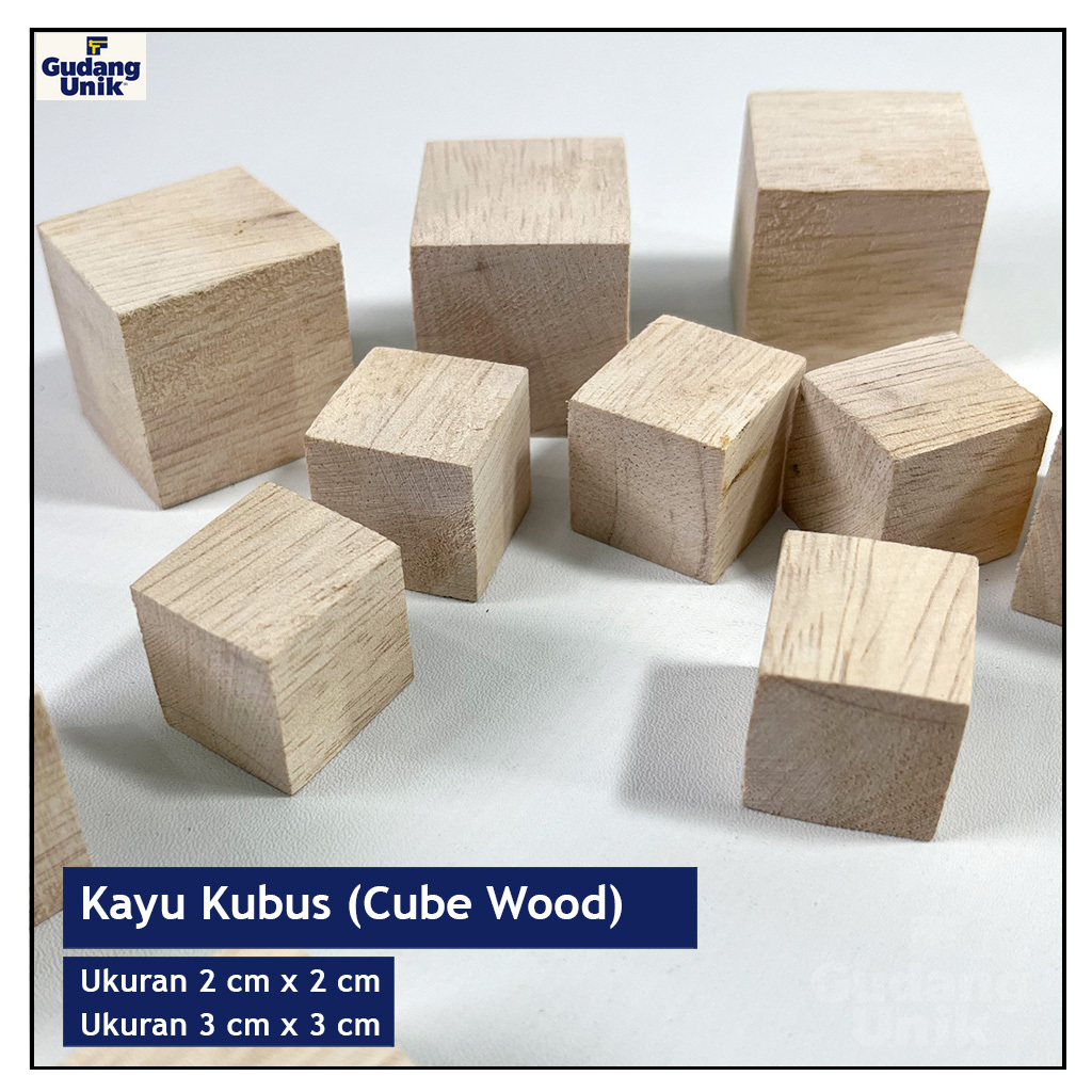 Kayu Kubus Mini / Cube wood / Kayu Kotak