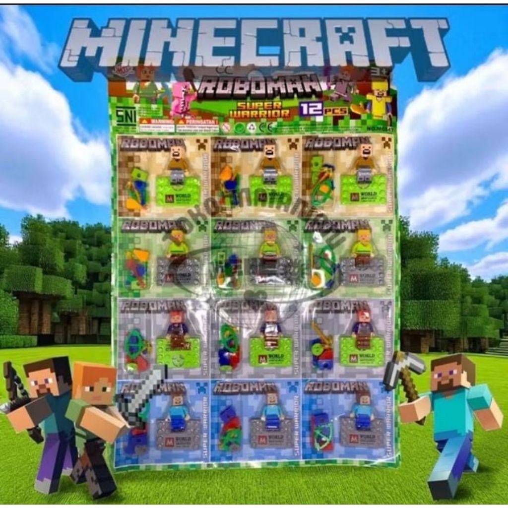 1 LEMBAR BRICKS MINECRAFT || ROBOMAN MINECRAFT || ROBOMAN MC547