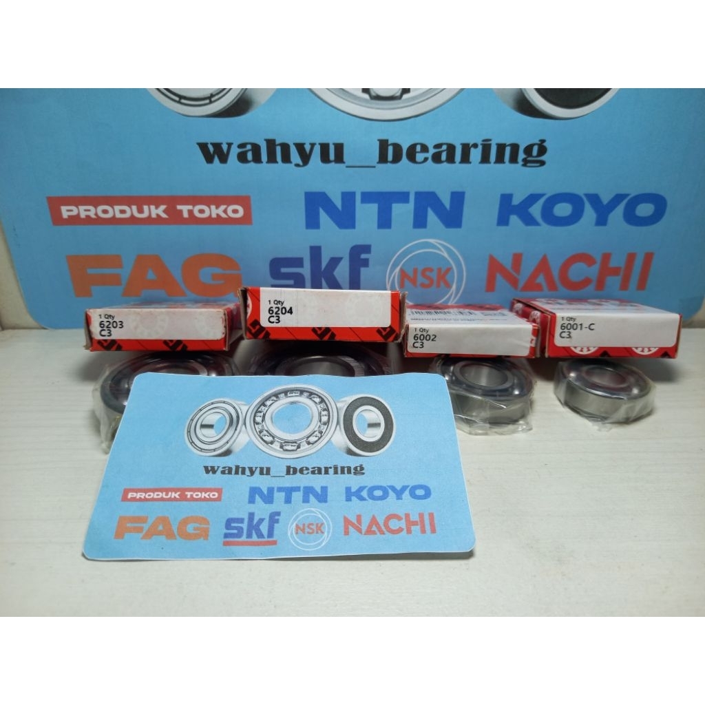 Bearing 6204 C3 - 6203 C3 Set Rasio Fizr Force Fulset C3