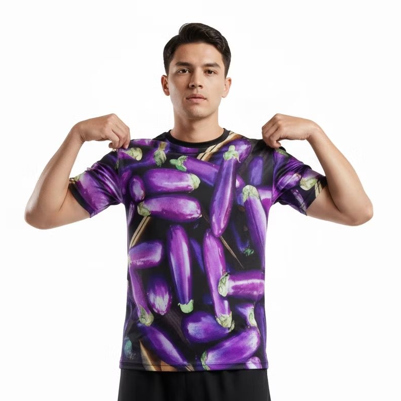 JDS - Kaos Jersey Full Print Terong Premium DryFit Milano Silvertex