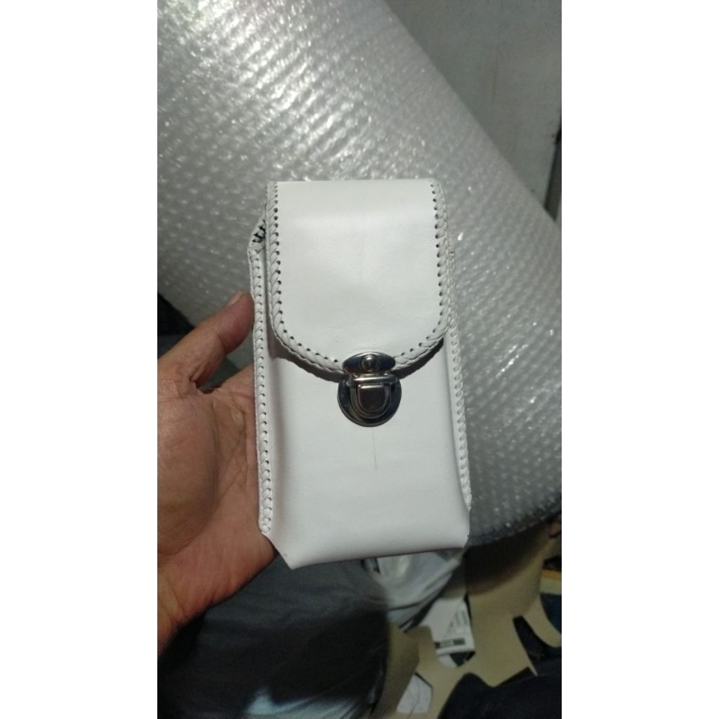 DOMPET HP Kulit HOLDER HP Kulit Asli Garut MODEL DOUBLE