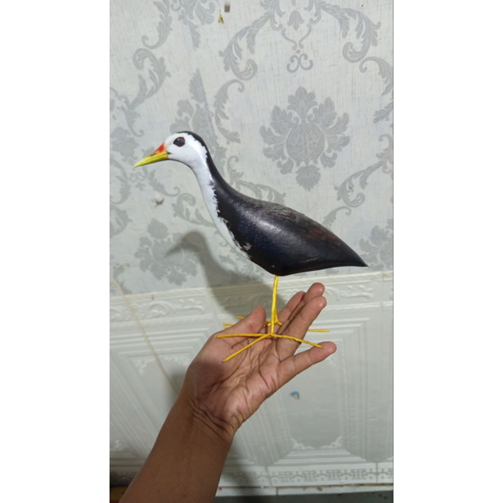 pancingan burung jontrot ruak ruak mirip asli patung burung ruak boneka hewan kareo padi tahan penyo