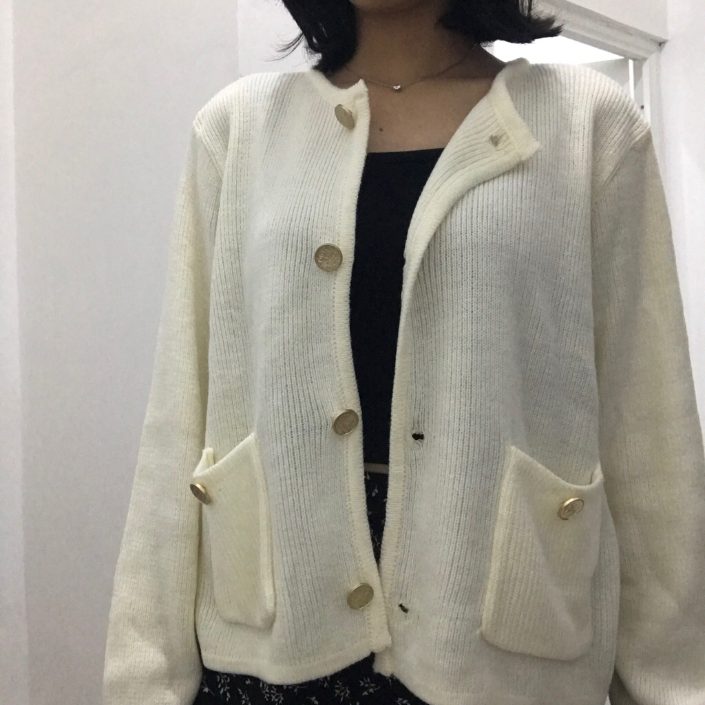 Cardigan BWBYAZ Broken White