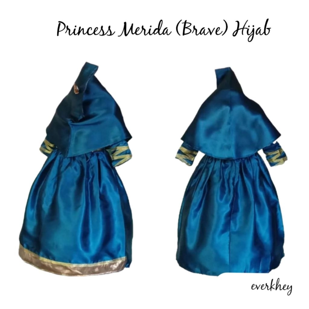 Princess Merida Brave Baju Kostum Princess Disney Size Anak Dan Dewasa