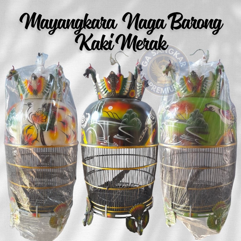 [RANDOM] SANGKAR PERKUTUT NAGA BARONG KAKI MERAK TEBOK LEPAS PASANG FIBER BERKUALITAS BONUS 2 CEPUK